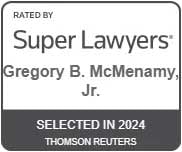 Rated By Super Lawyers | Gregory B. McMenamy, Jr. | Selected In 2024 | Thomson Reuters