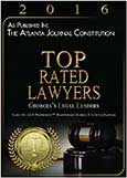 2016 | As Published By The Atlantic Journal Constitution | Top Rated Lawyers