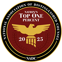 Nation's Top One Percent, National Association Of Distinguished Counsel (NADC), 2025